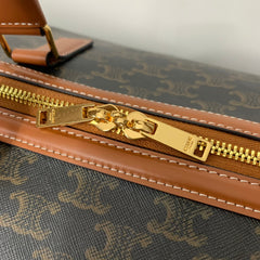 TRAVEL BAG 50 IN BLACK TRIOMPHE CANVAS WITH DOG PRINT