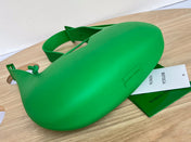 SHOULDER BAG 27 IN JADE GREEN RUBBER AND NYLON FABRIC
