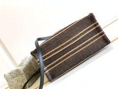 TRIOMPHE 26 FABRIC BLACK BROWN BAG