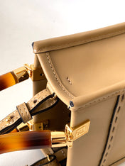 Fend Mini Sunshine Shopper Bag 18 Beige Leather