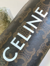 CYLINDRICAL 22  BAG BLACK BROWN COWHIDE