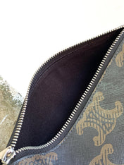 CYLINDRICAL 22  BAG BLACK BROWN COWHIDE