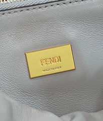 FENDI PEEKABOO 27 IN BLACK CALFSKIN WITH GOLD HARDWARE
