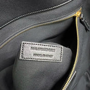 ICARE 58 MAXI SHOPPING BAG IN BLACK LAMBSKIN GOLD-TONE METALLIC