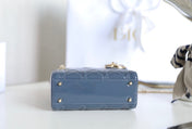 LADY 17 IN SKY AEGEAN BLUE WITH CANNAGE PATTERN