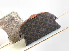 TRIOMPHE 24 BLACK PATTERN PRINTED CALFSKIN