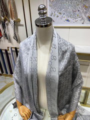 GUCCI 25S SCARF 200 IN CASHMERE SILK 706564