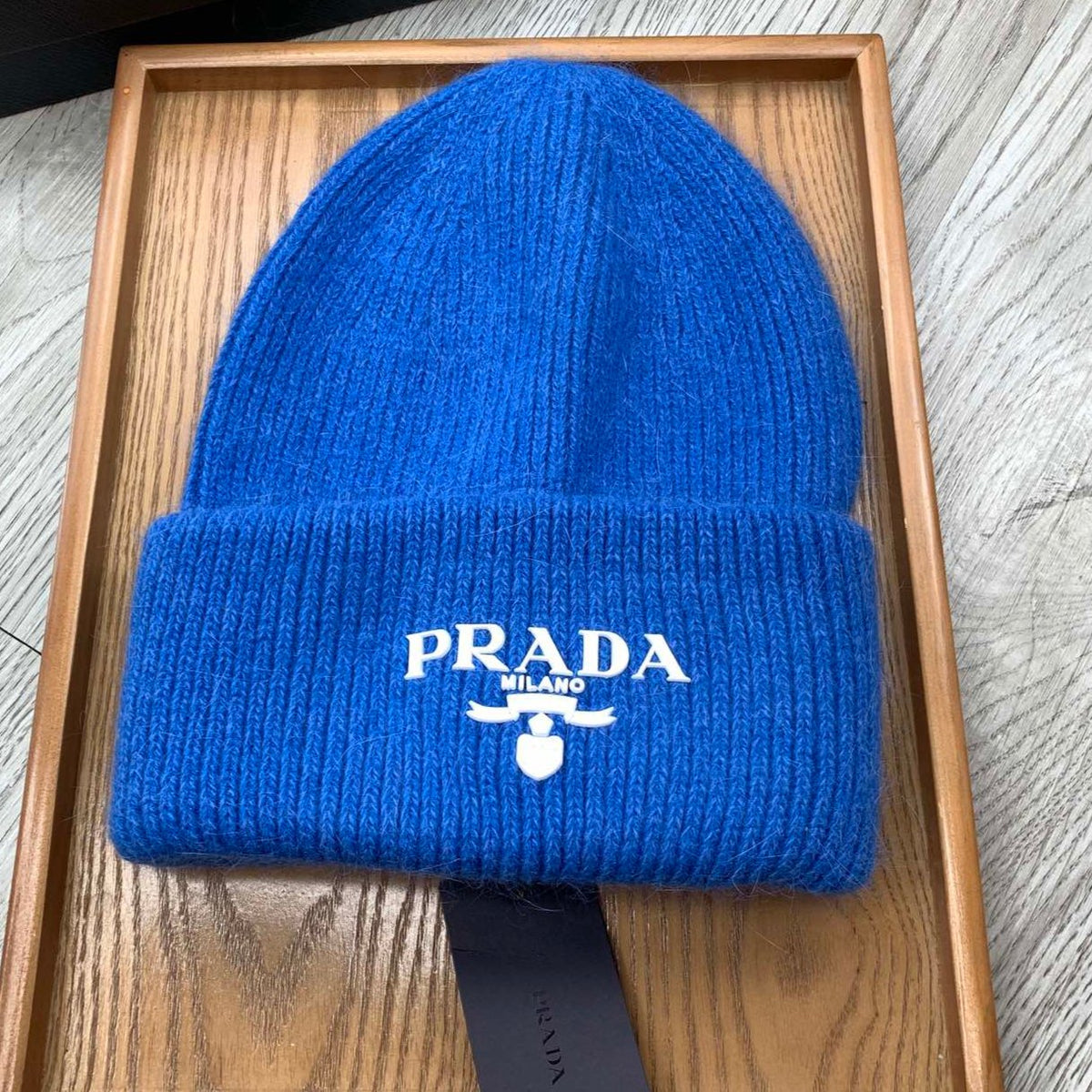 BEANIE HAT IN COBALT BLUE WOOL 108752