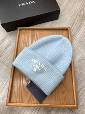 BEANIE HAT IN LIGHT BLUE WOOL 108744
