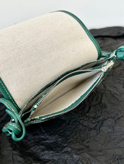 PLUMET POCKET WALLET 20 IN GREEN GOYARDINE CANVAS AND LAMBSKIN TRIM