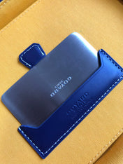 MUSE VANITY CASE 20 IN NAVY BLUE GOYARDINE CANVAS