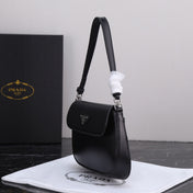 PRA 23 BAG IN BLACK CALFSKIN SILVER HARDWARE