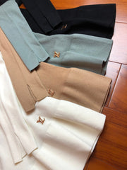 LV 25S CREW NECK RUFFLE PULLOVER 0083