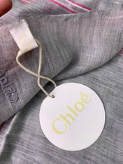 SCARF 200 CM IN SMOKE GRAY CASHMERE 386537