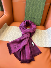 GUCCI 25S SCARF 180 IN WOOL 644857