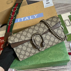 DIONYSUS 25 SMALL BAG IN GG SUPREME CANVAS