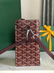 MONTMARTRE GM CASE 18 IN WINE RED GOYARDINE CANVAS