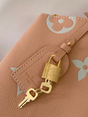 PETIT PALAIS PM MEDIUM SHOULDER BAG 29 IN PINK EMBOSSED COWHIDE GOLD-TONE HARDWARE