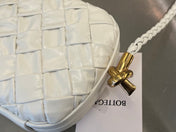 KNOT 20 IN WHITE LAMBSKIN WITH CHAIN