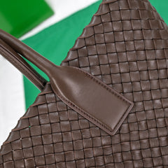 Large Cabat 45cm Chocolate Lambskin Ghw