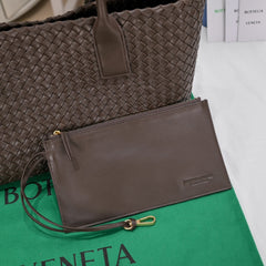 Large Cabat 45cm Chocolate Lambskin Ghw