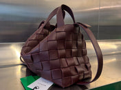 MEDIUM 28 CASSETTE CHOCOLATE BROWN LAMBSKIN
