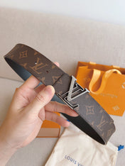 LV 25S BELT 40 MM IN BROWN CALFSKIN 593207