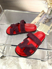 CHYPRE SANDAL CHERRY MIX JAM SUEDE