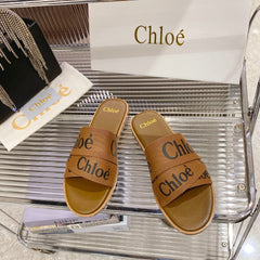 WOODY SLIPPER IN CIDER BROWN CANVAS