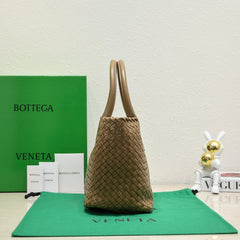 Large Cabat 45cm Brown Lambskin Ghw