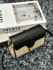 CLASSIC MINI 18 WHITE BLACK CALFSKIN