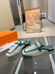 GROUPIE MULE OCEAN MIX SILVER LAMBSKIN