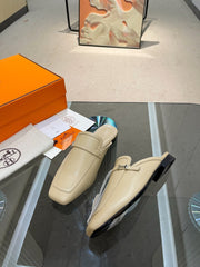 GROUPIE MULE BEIGE LAMBSKIN