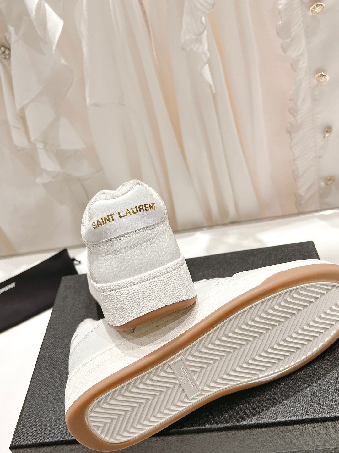 SL SL/61 SNEAKERS WHITE PERFORATED CALFSKIN