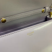 WALLET ON CHAIN MARGO 19 IN LIGHT LILAC SMOOTH CALFSKIN GOLD HARDWARE
