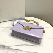 WALLET ON CHAIN MARGO 19 IN LIGHT LILAC SMOOTH CALFSKIN GOLD HARDWARE