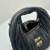 MINI HOBO 17 BAG IN BLACK SHEEPSKIN