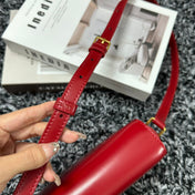 TRIPHOME TEEN 18 CHERRY RED COWHIDE LEATHER