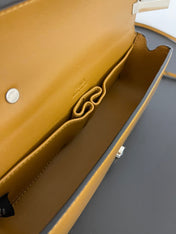 FENDI MINI FIRST SIGHT 23 BAG IN COPPER BROWN CALFSKIN WITH SILVER HARDWARE