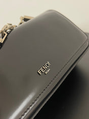 FENDI MINI FIRST SIGHT 23 BAG IN BLACK CALFSKIN WITH SILVER HARDWARE