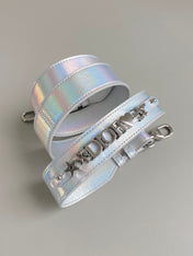 MEDIUM LADY 20 HANDBAG IN SILVER LAMBSKIN