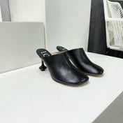 LW TOY MULE 95 BLACK CALFSKIN