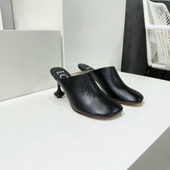 LW TOY MULE 95 BLACK CALFSKIN