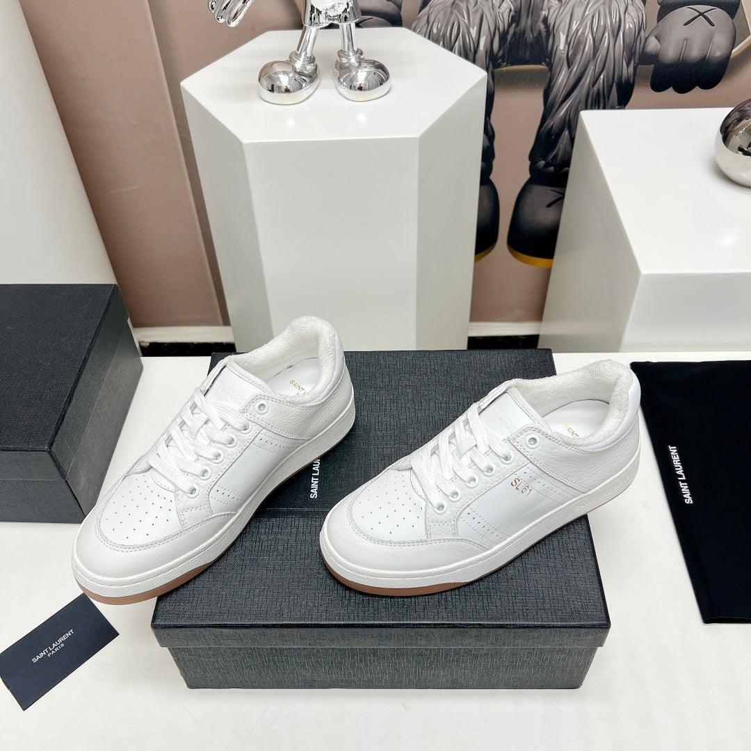 SL/61 SNEAKERS IN WHITE CALFSKIN