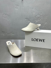 LW TOY MULE 55 WHITE CALFSKIN