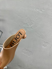 LW TOY MULE 55 TAWNY CALFSKIN