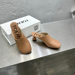 LW TOY MULE 55 TAWNY CALFSKIN