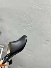 LW TOY MULE 55 BLACK CALFSKIN