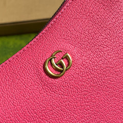APHRODITE MINI 21 SHOULDER BAG IN BRIGHT PINK CALFSKIN