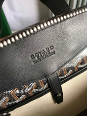 CISALPIN BACKPACK 43 IN BLACK GOYARDINE CANVAS AND CALFSKIN